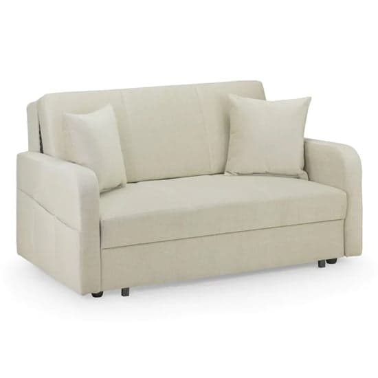 Palila Fabric 2 Seater Sofa Bed In Beige_1