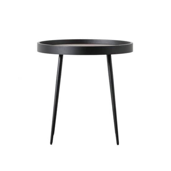 Parham Wooden Side Table With Black Metal Frame In Natural_2