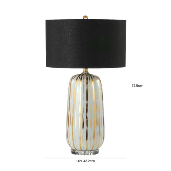 Parikia Black Linen Shade Table Lamp With Gold Ceramic Base_2