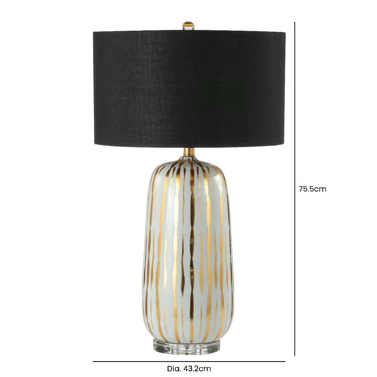 Parikia Black Linen Shade Table Lamp With Gold Ceramic Base_7