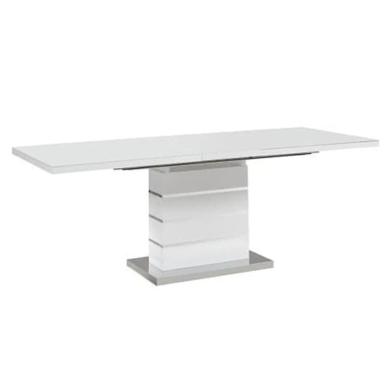 Parini Extendable High Gloss Dining Table Large In White_4