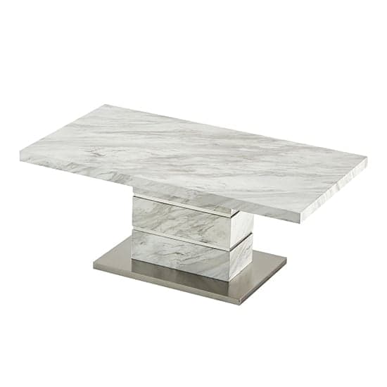 Parini High Gloss Coffee Table In Magnesia Marble Effect_5