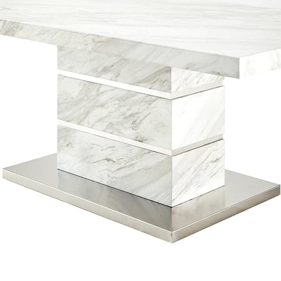 Parini High Gloss Coffee Table In Magnesia Marble Effect_7