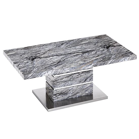 Parini High Gloss Coffee Table In Melange Marble Effect_3
