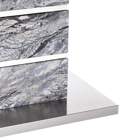 Parini High Gloss Coffee Table In Melange Marble Effect_9