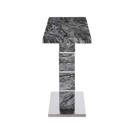 Parini High Gloss Console Table In Melange Marble Effect_6