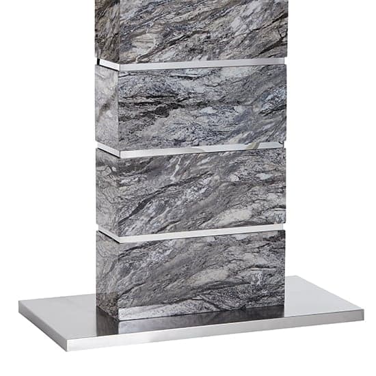 Parini High Gloss Console Table In Melange Marble Effect_7