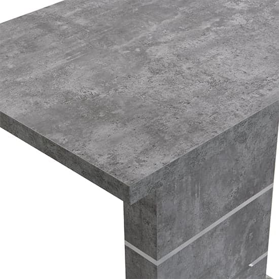 Parini Wooden Bar Table Rectangular In Concrete Effect_6
