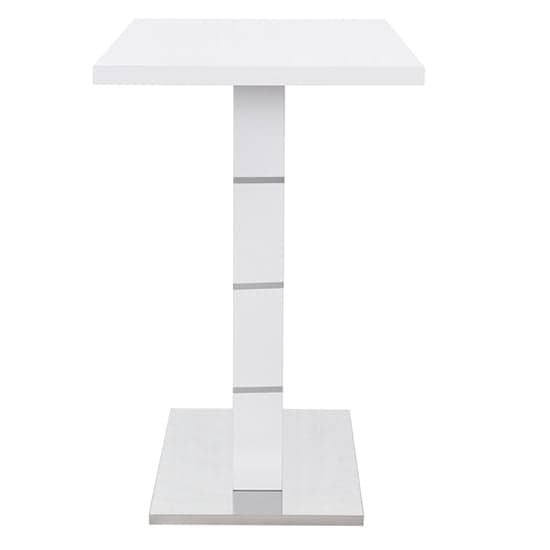 Parini High Gloss Bar Table Rectangular In White Furniture in Fashion