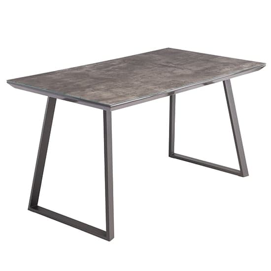 Paroz Wooden Dining Table With 4 Michton Grey Chairs_2