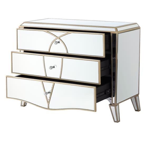 Parker Mirrored Chest Of 3 Drawers In Champagne_3