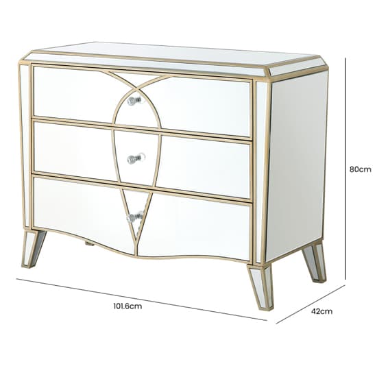 Parker Mirrored Chest Of 3 Drawers In Champagne_6
