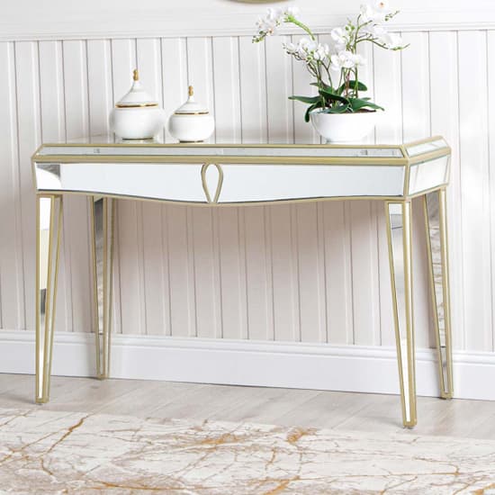 Parker Mirrored Console Table In Champagne_4