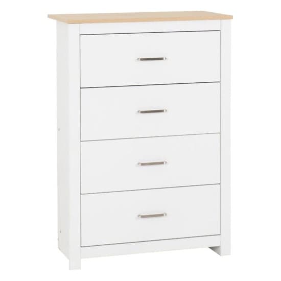 Parnu Wooden Chest Of 4 Drawers In White And Oak_2