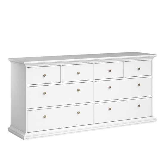 Paroya Wooden Chest Of Drawers In White With 8 Drawers_3