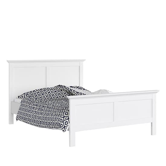 Paroya Wooden Double Bed In White_3