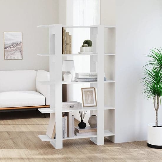 Parry Wooden Bookcase And Room Divider In White_2
