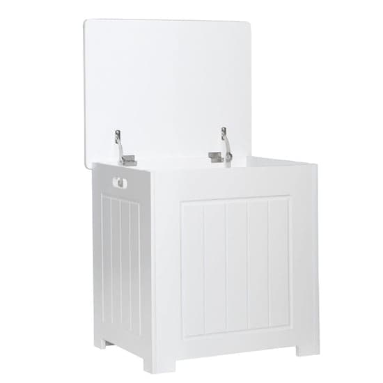Partland Wooden Bathroom Storage Cabinet In White_4
