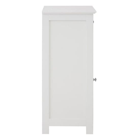 Partland Wooden Floor Standing Bathroom Storage Cabinet In White_3