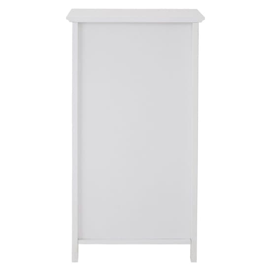 Partland Wooden Floor Standing Bathroom Storage Cabinet In White_4