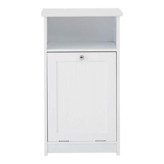 Partland Wooden Floor Standing Bathroom Cabinet In White_2