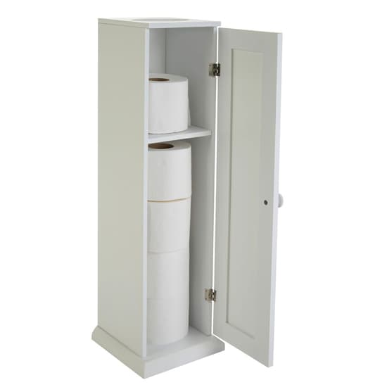 Partland Wooden Toilet Paper In White Furniture in Fashion