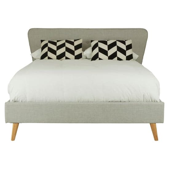 Parumleo Fabric King Size Bed In Light Grey_2