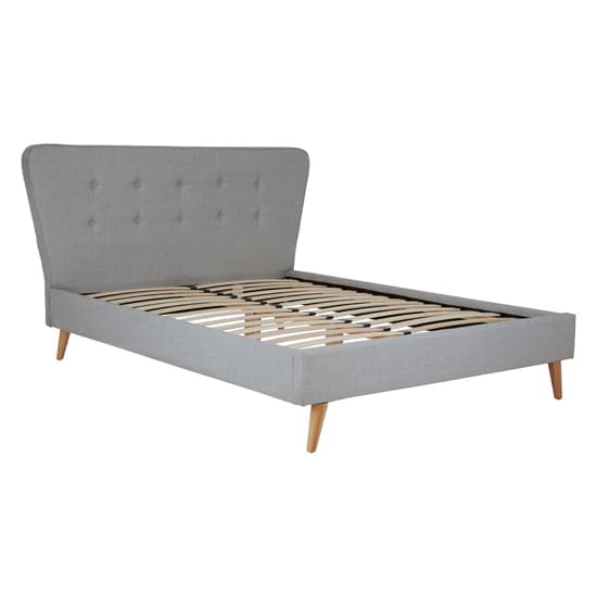 Parumleo Fabric King Size Bed In Light Grey_4