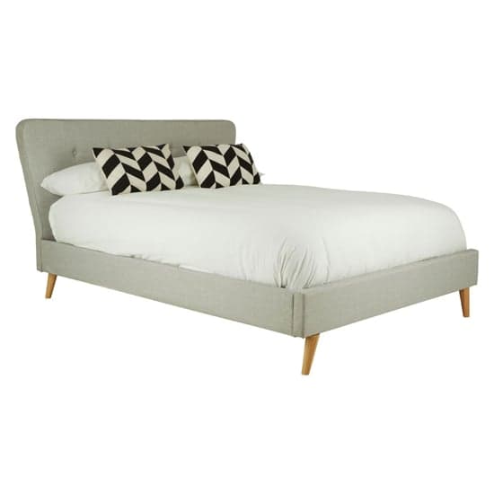 Parumleo Fabric King Size Bed In Light Grey_1