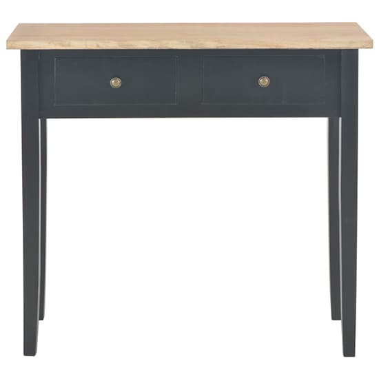 Pasgen Wooden Dressing Console Table With 2 Drawers In Black_3