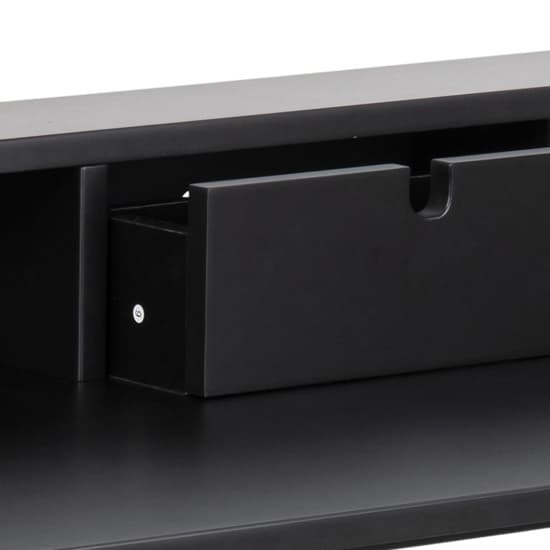 Patchogue Wooden Laptop Desk With 1 Drawer In Matt Black_5
