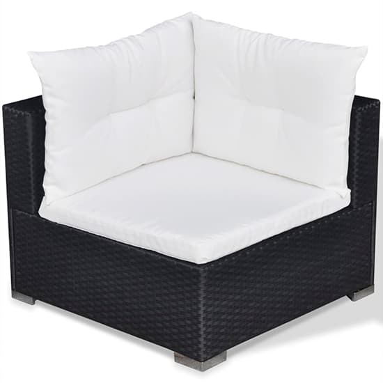 Paton Rattan 5 Piece Garden Lounge Set With Cushions In Black_6