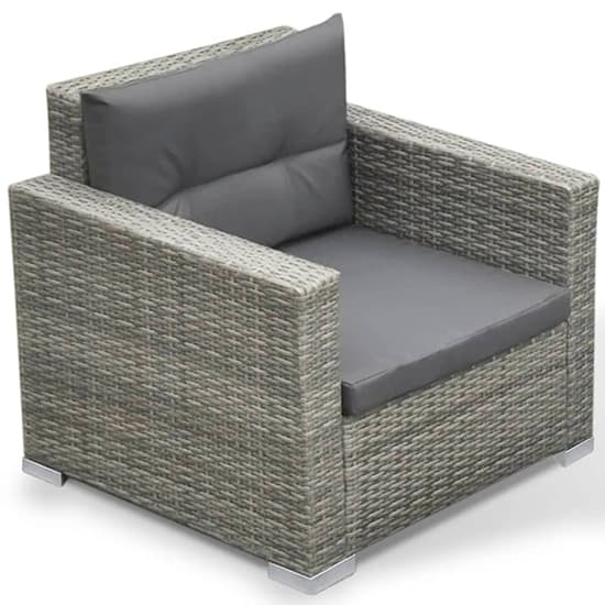 Paton Rattan 6 Piece Garden Lounge Set With Cushions In Grey_6