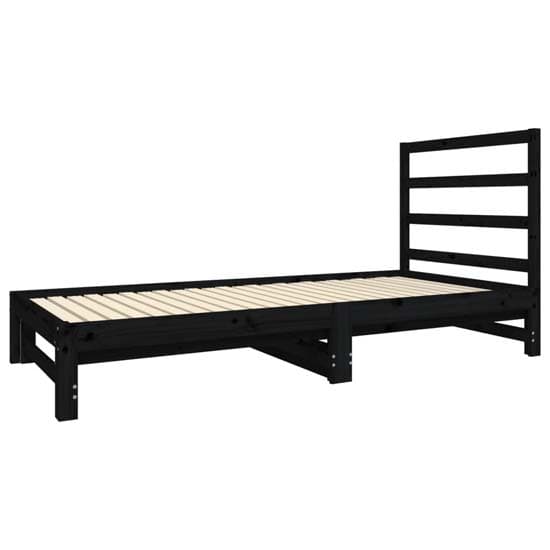 Patras Solid PIne Wood Pull-Out Day Bed In Black_3