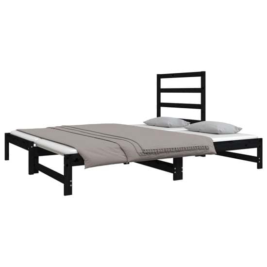 Patras Solid PIne Wood Pull-Out Day Bed In Black_6