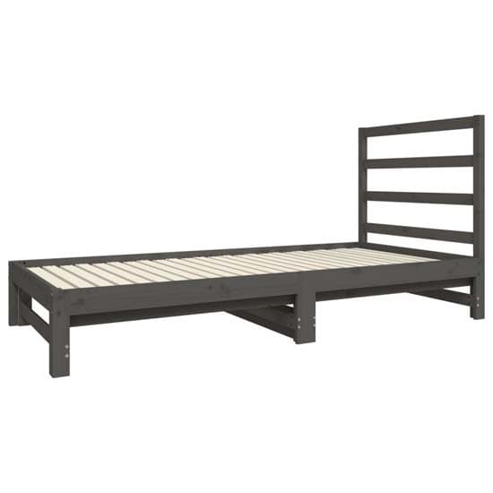 Patras Solid PIne Wood Pull-Out Day Bed In Grey_4