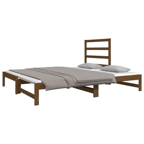 Patras Solid PIne Wood Pull-Out Day Bed In Honey Brown_3