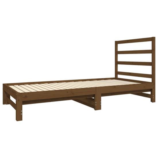 Patras Solid PIne Wood Pull-Out Day Bed In Honey Brown_4