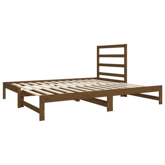 Patras Solid PIne Wood Pull-Out Day Bed In Honey Brown_5