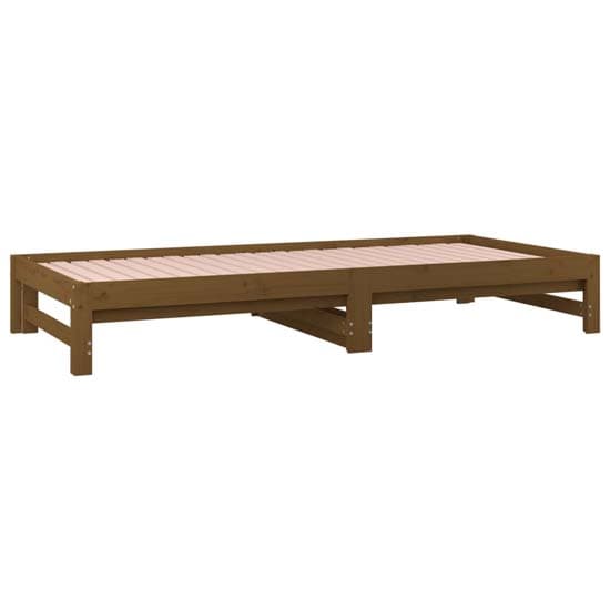 Patras Solid PIne Wood Pull-Out Day Bed In Honey Brown_6