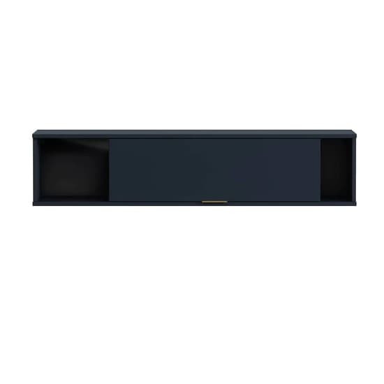 Pavia Wooden Wall Hung Storage Cabinet In Navy_2