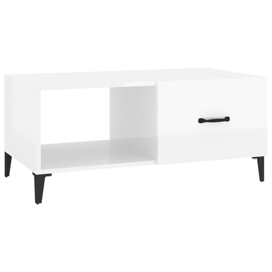 Pearl High Gloss Coffee Table With 1 Flap In White_3