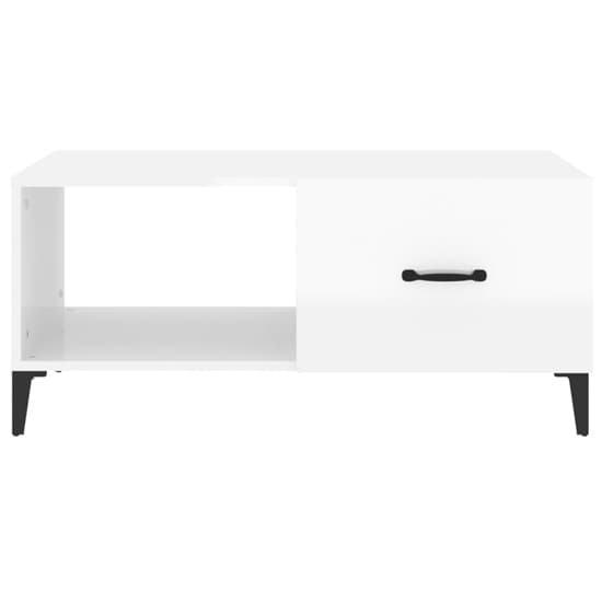 Pearl High Gloss Coffee Table With 1 Flap In White_4