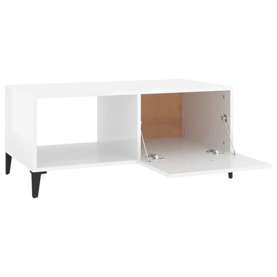 Pearl High Gloss Coffee Table With 1 Flap In White_5