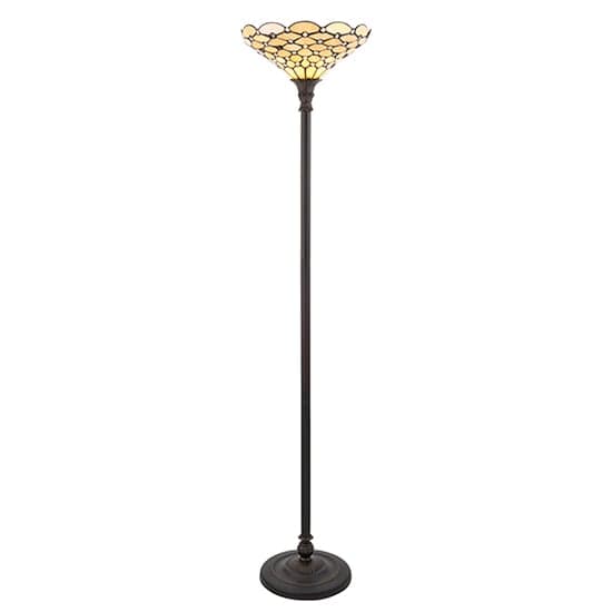 Pearl Tiffany Glass Uplighter Floor Lamp In Bronze_4