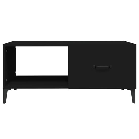 Pearl Wooden Coffee Table With 1 Flap In Black_4