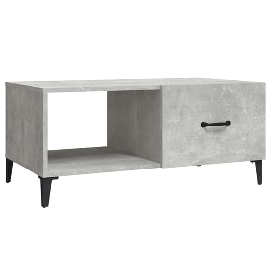 Pearl Wooden Coffee Table With 1 Flap In Concrete Effect_3