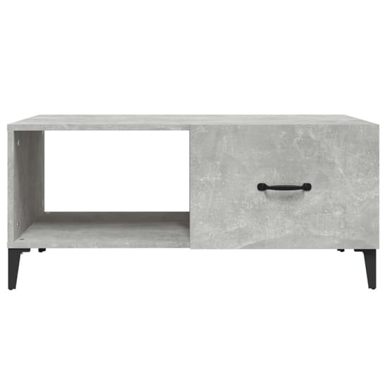 Pearl Wooden Coffee Table With 1 Flap In Concrete Effect_4