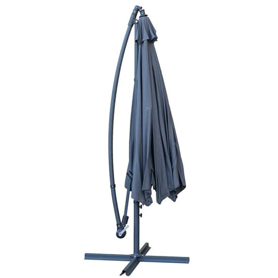 Peebles Fabric Overhang Parasol With Powder Coat Steel Frame