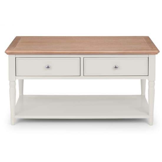 Pacari Coffee Table In Limed Oak And Grey With 2 Drawers_5